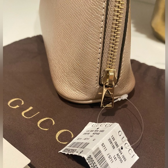 ✨NEW!✨SALE!✨GUCCI✨NWT✨GG GUCCISSIMA RARE HEART LEATHER LARGE POCHETTE BAG CLUTCH - Picture 5 of 14